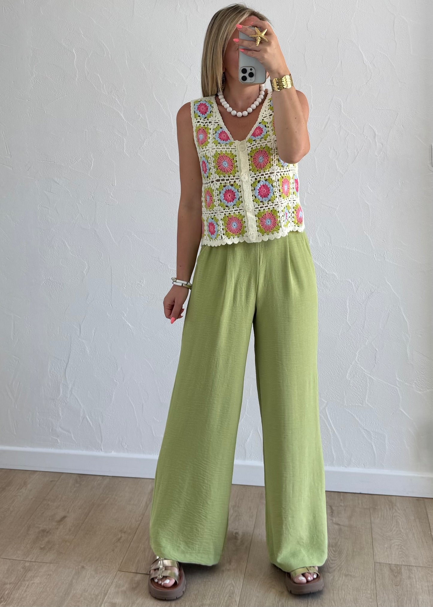 Pantalon Paula Vert