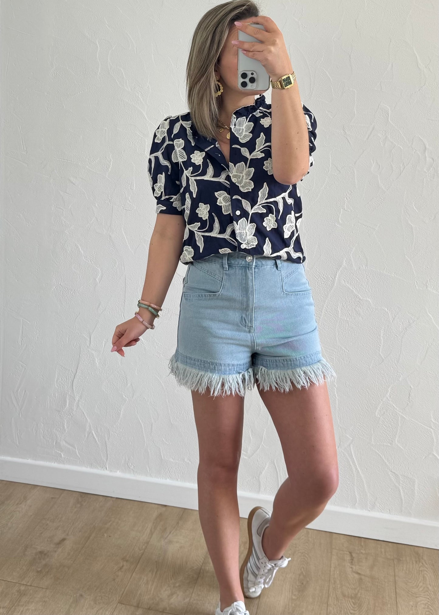 Chemisier Julia Bleu Marine