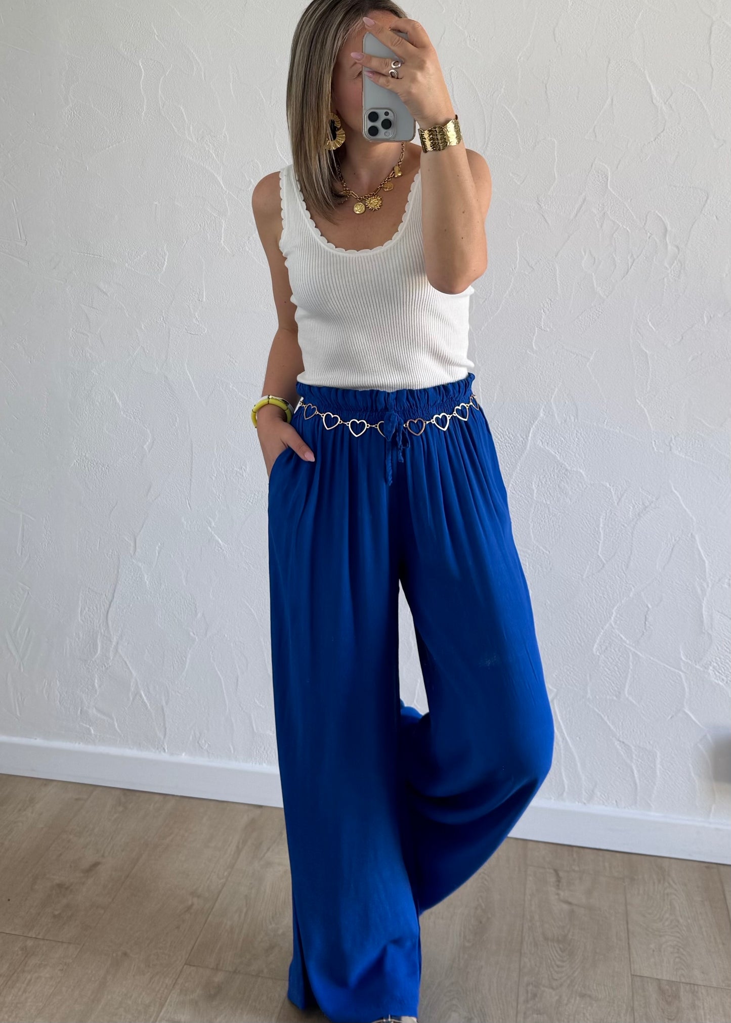 Pantalon Melissa Bleu
