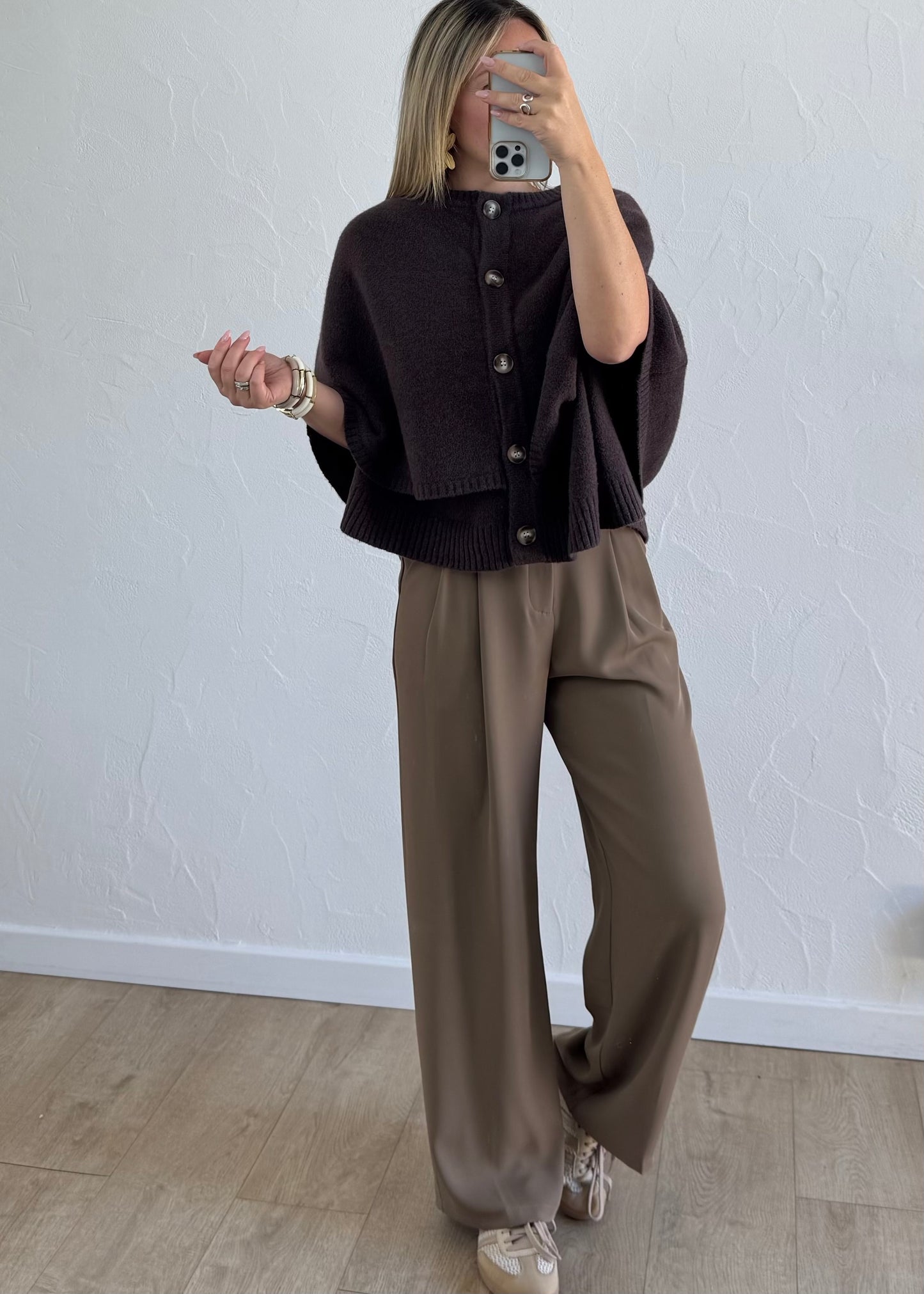 Poncho GARDÉNIA Marron