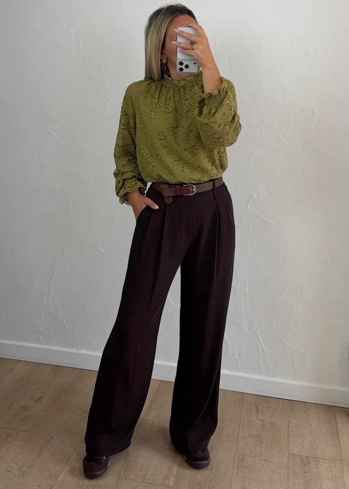 Blouse Alessia vert olive