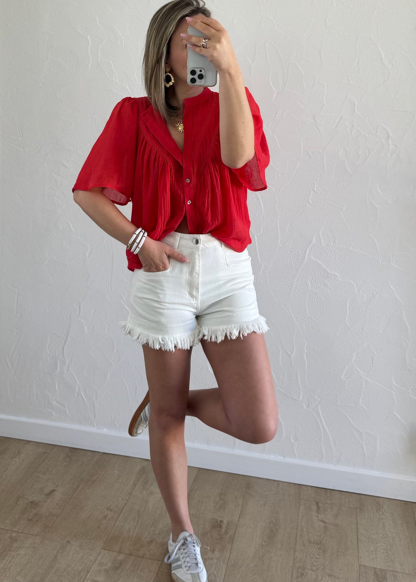 Chemisier Laurine Corail
