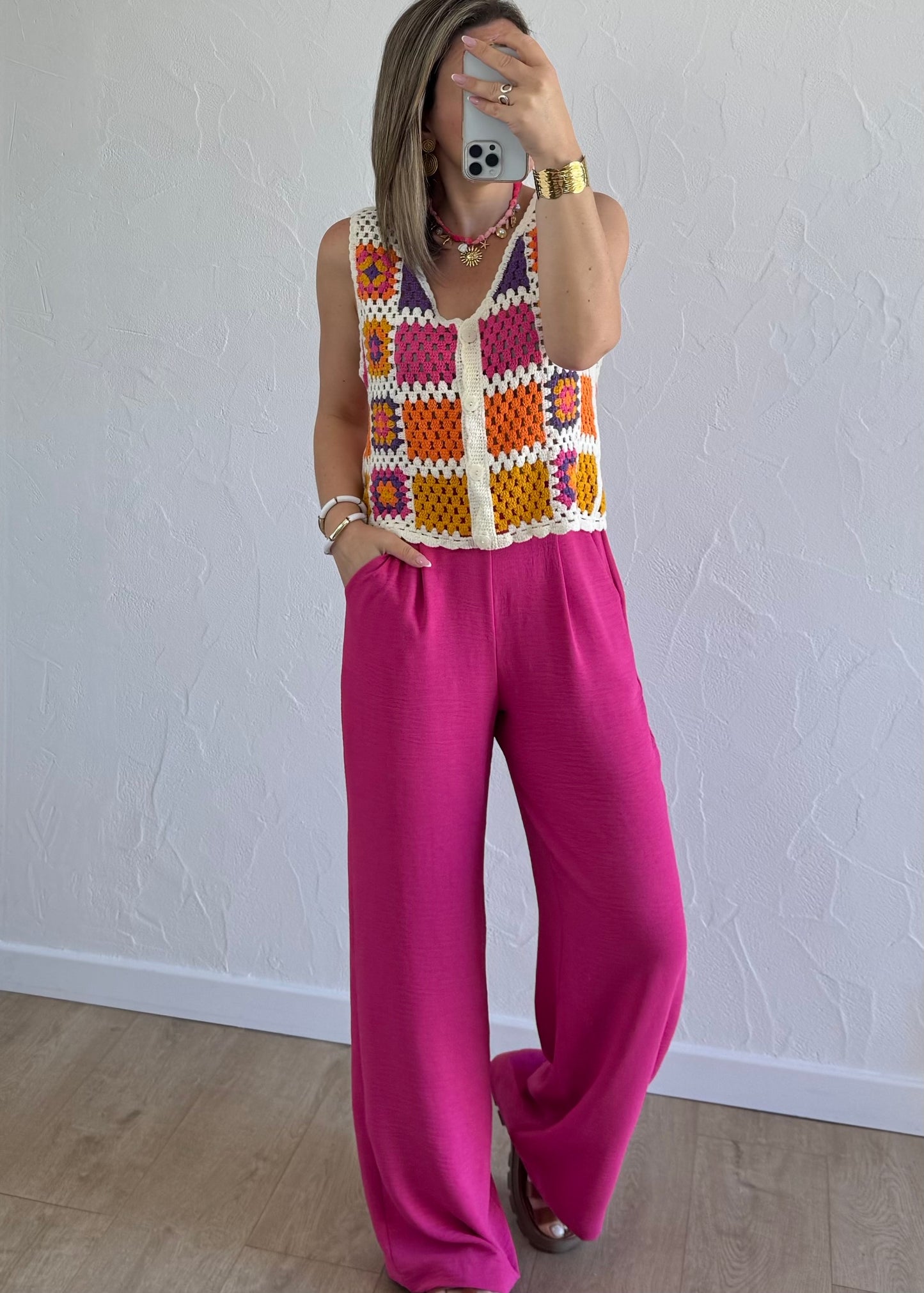 Pantalon Paula Rose
