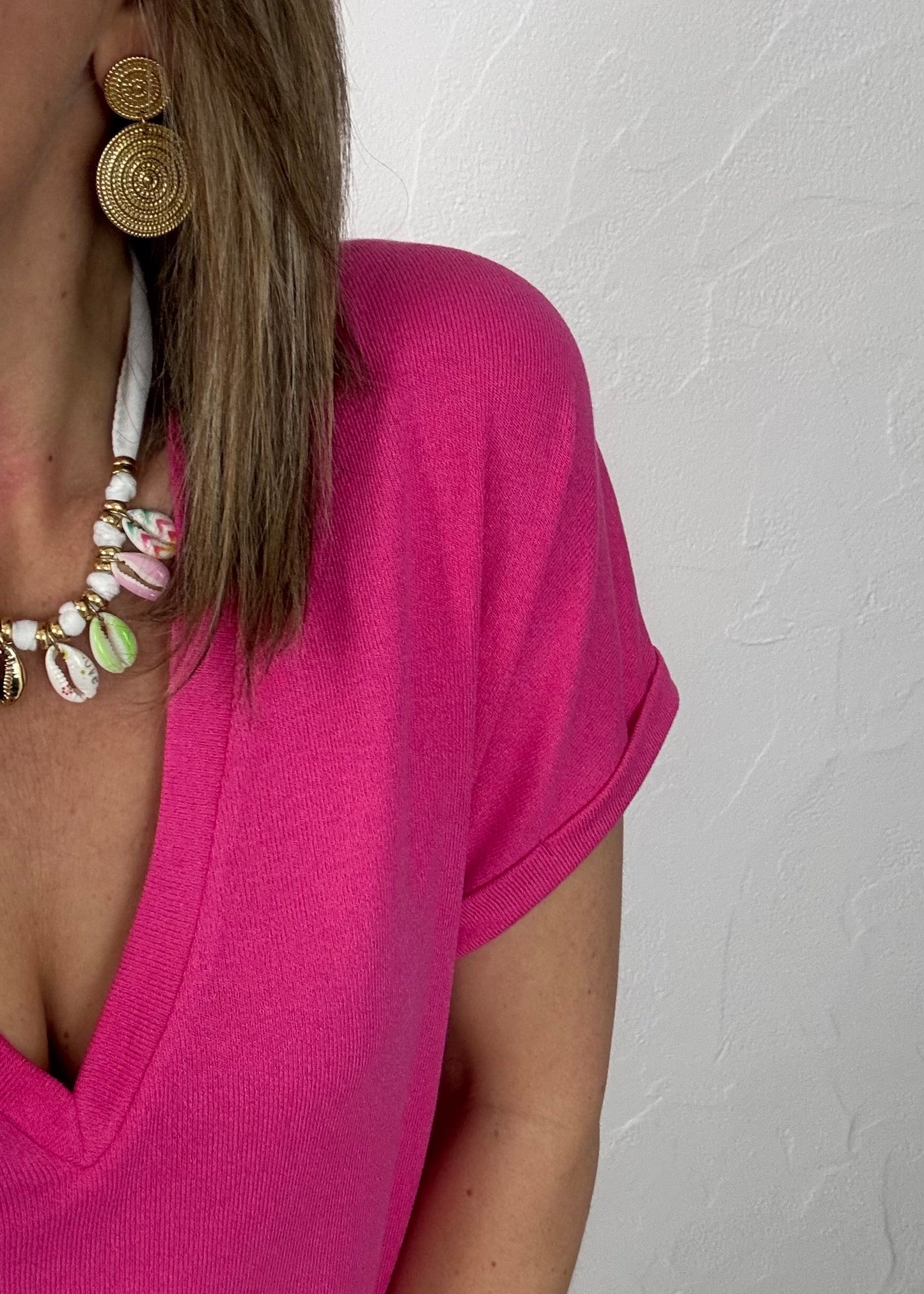 Haut Claudine Rose