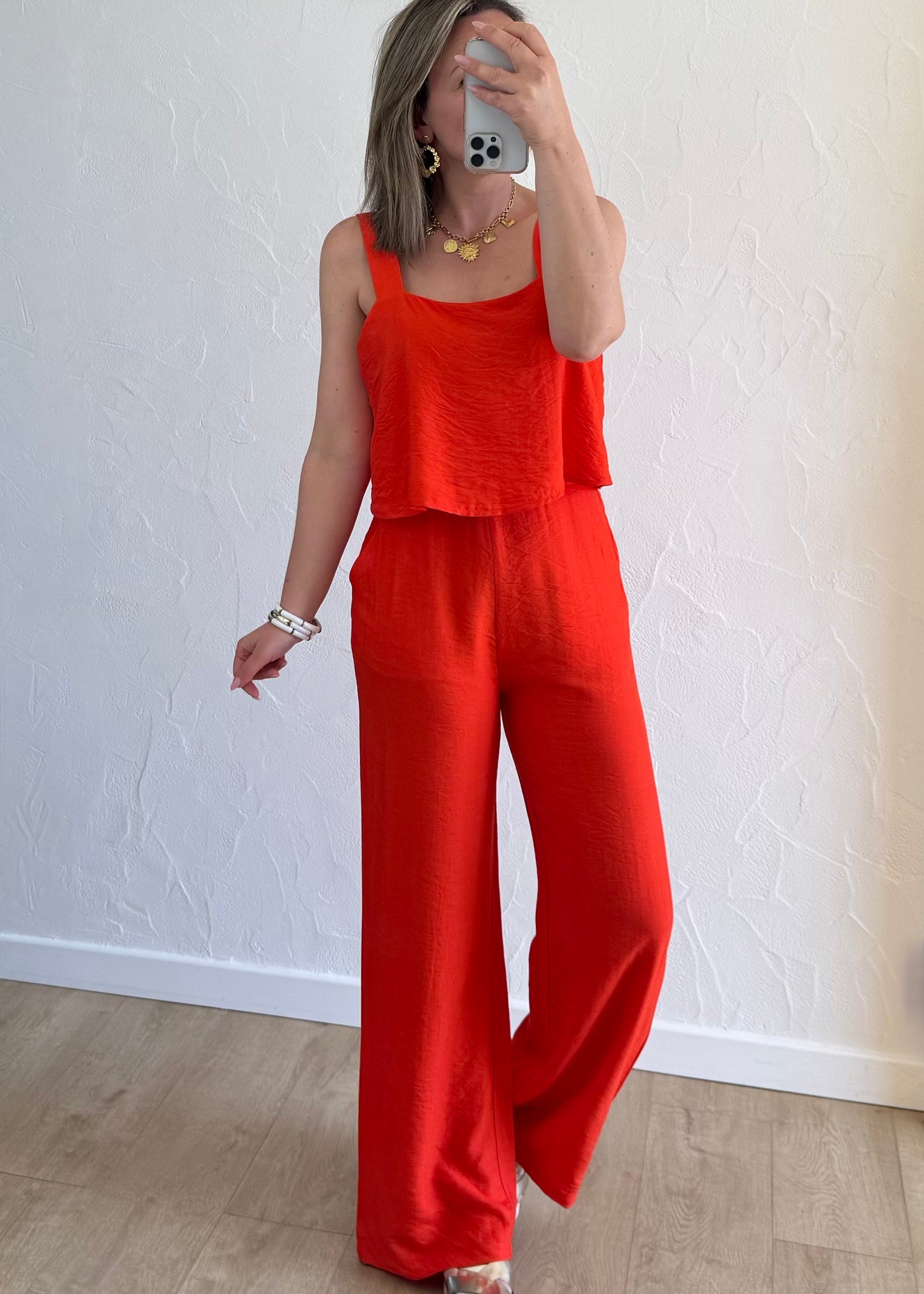 Combinaison Alix Rouge