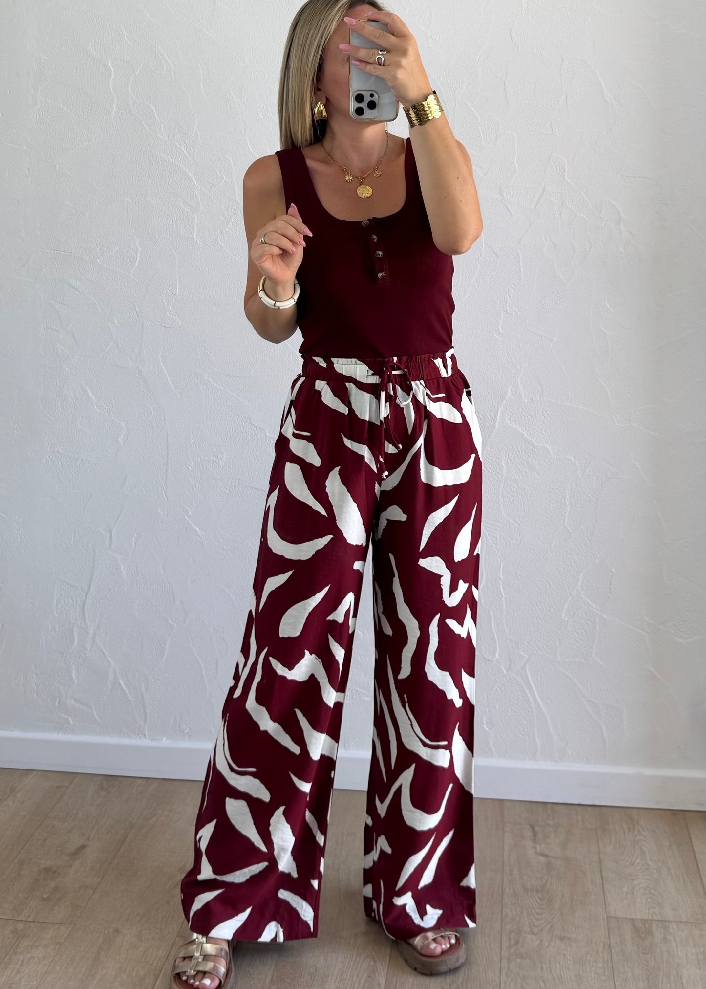 Pantalon DALIAS Bordeaux