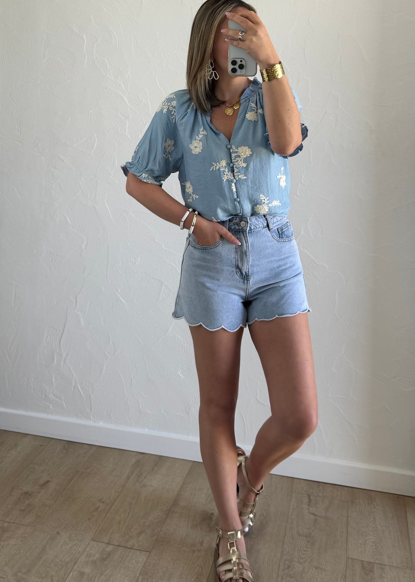 Chemisier Noelia Bleu