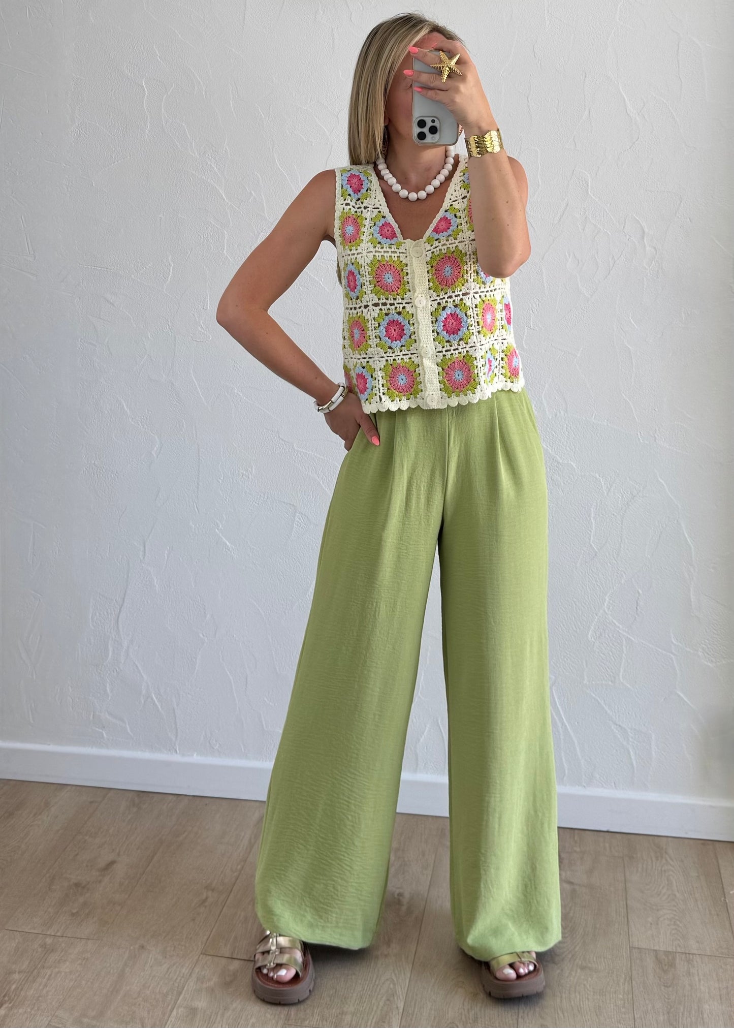 Pantalon Paula Vert
