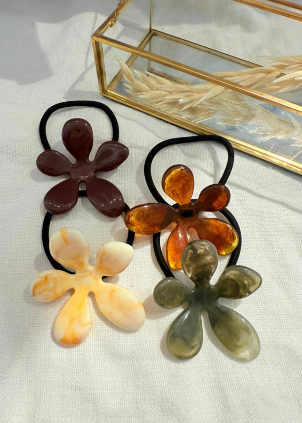 Elastique Cheveux Fleurs