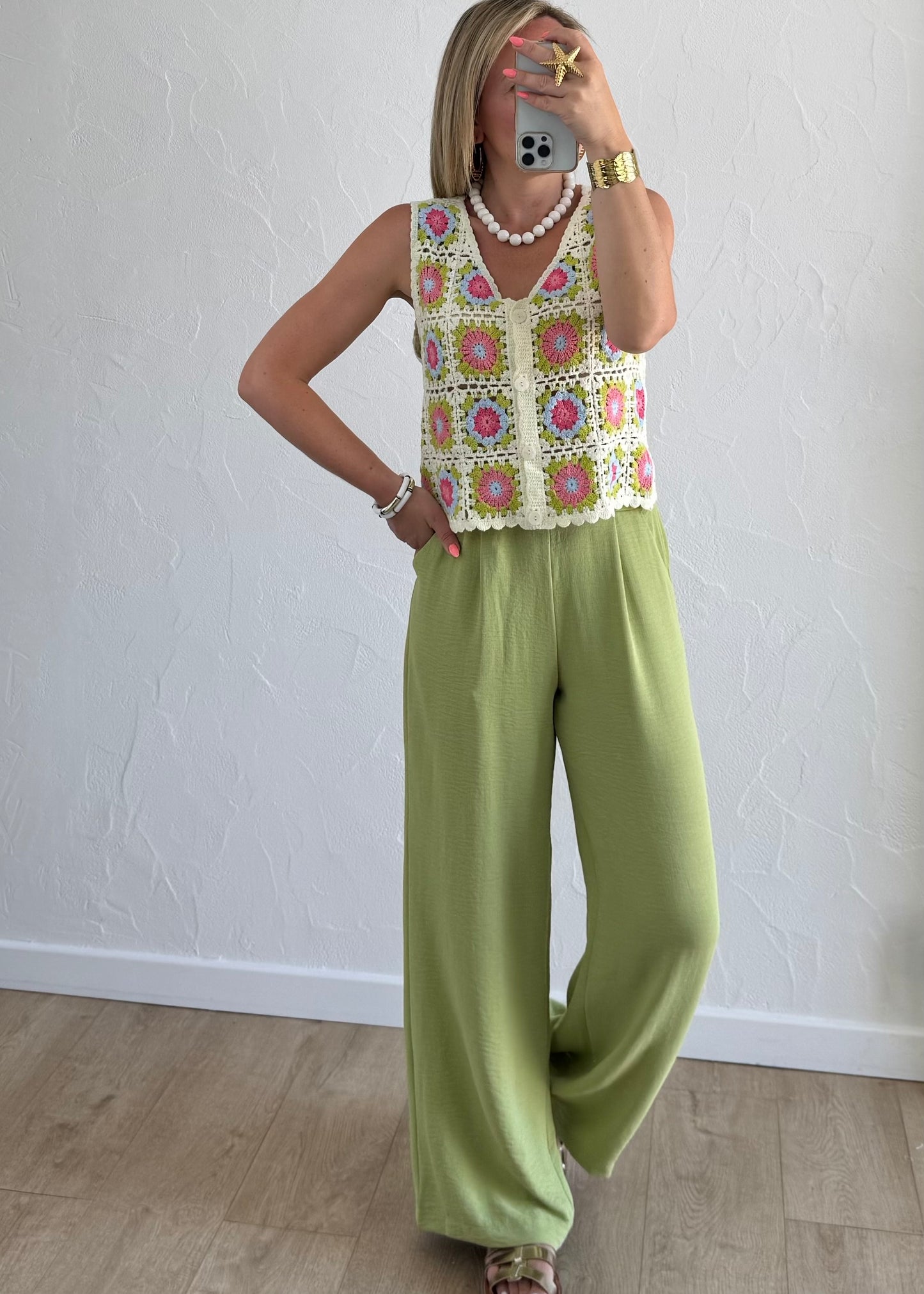 Pantalon Paula Vert