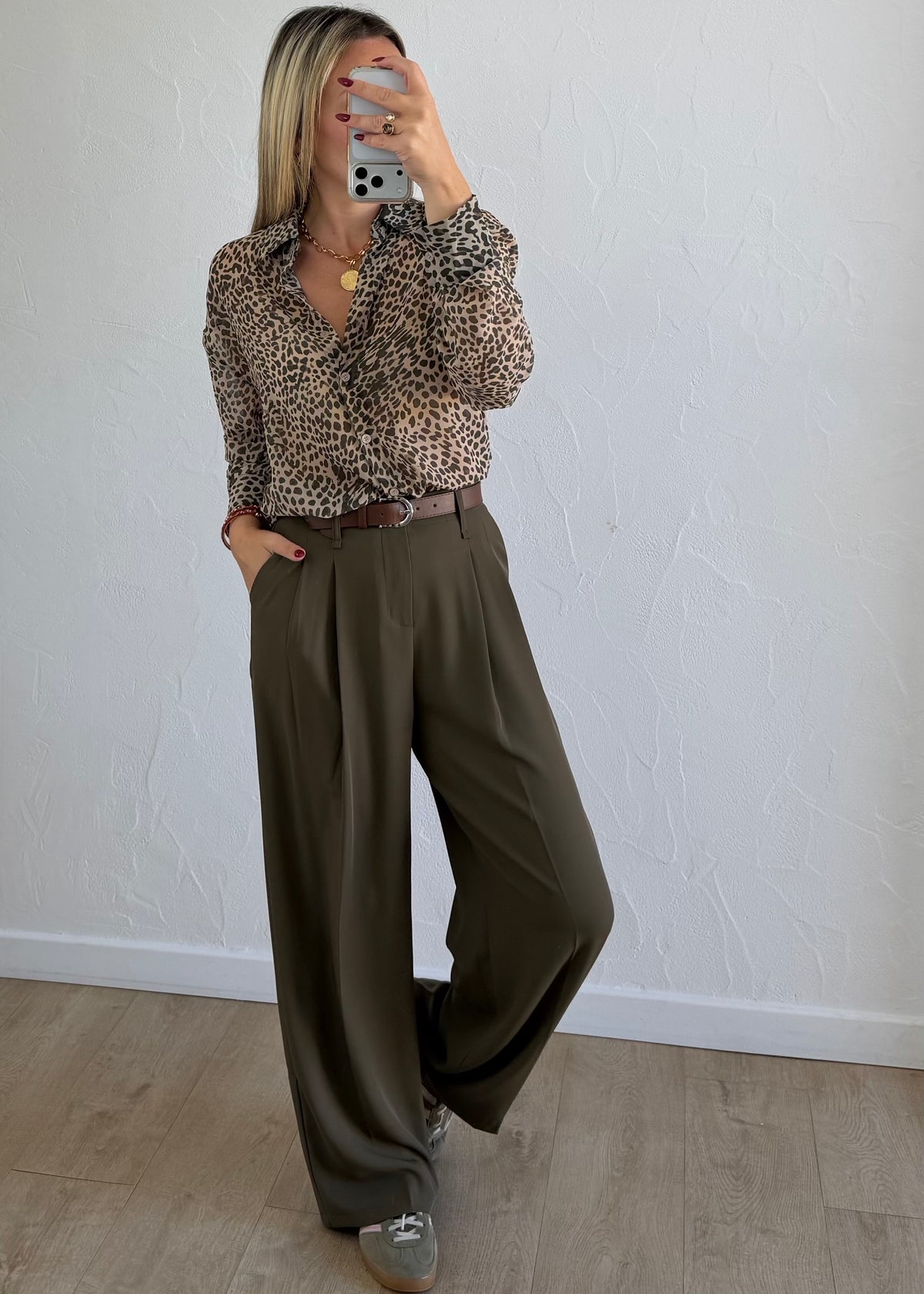 Chemise Amélie léopard