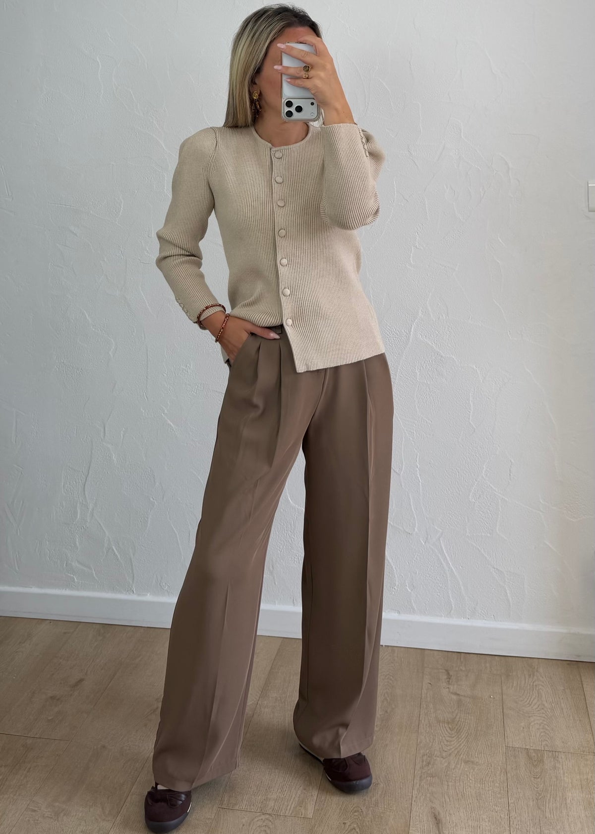 Gilet Margaux écru