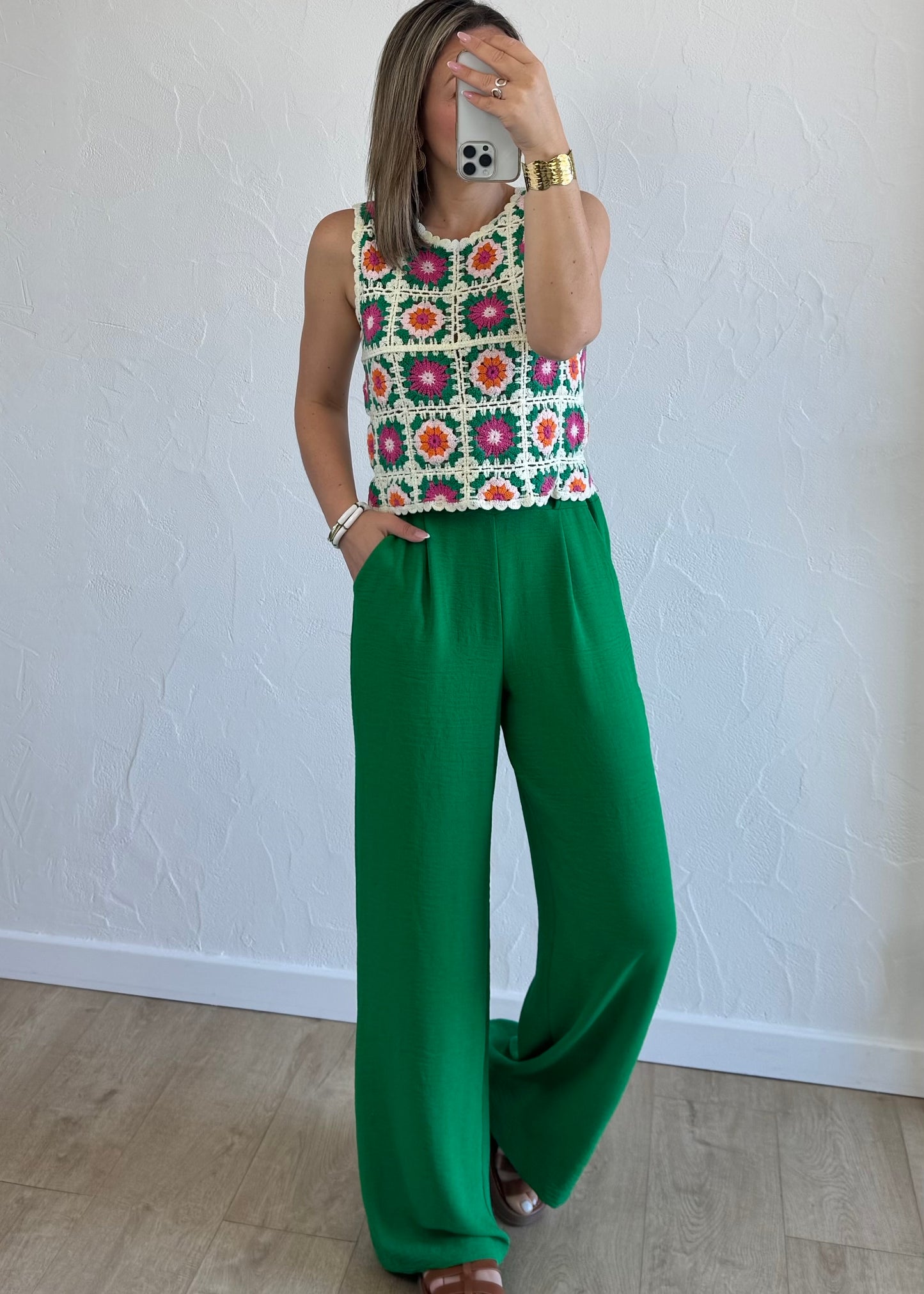 Pantalon Paula Vert