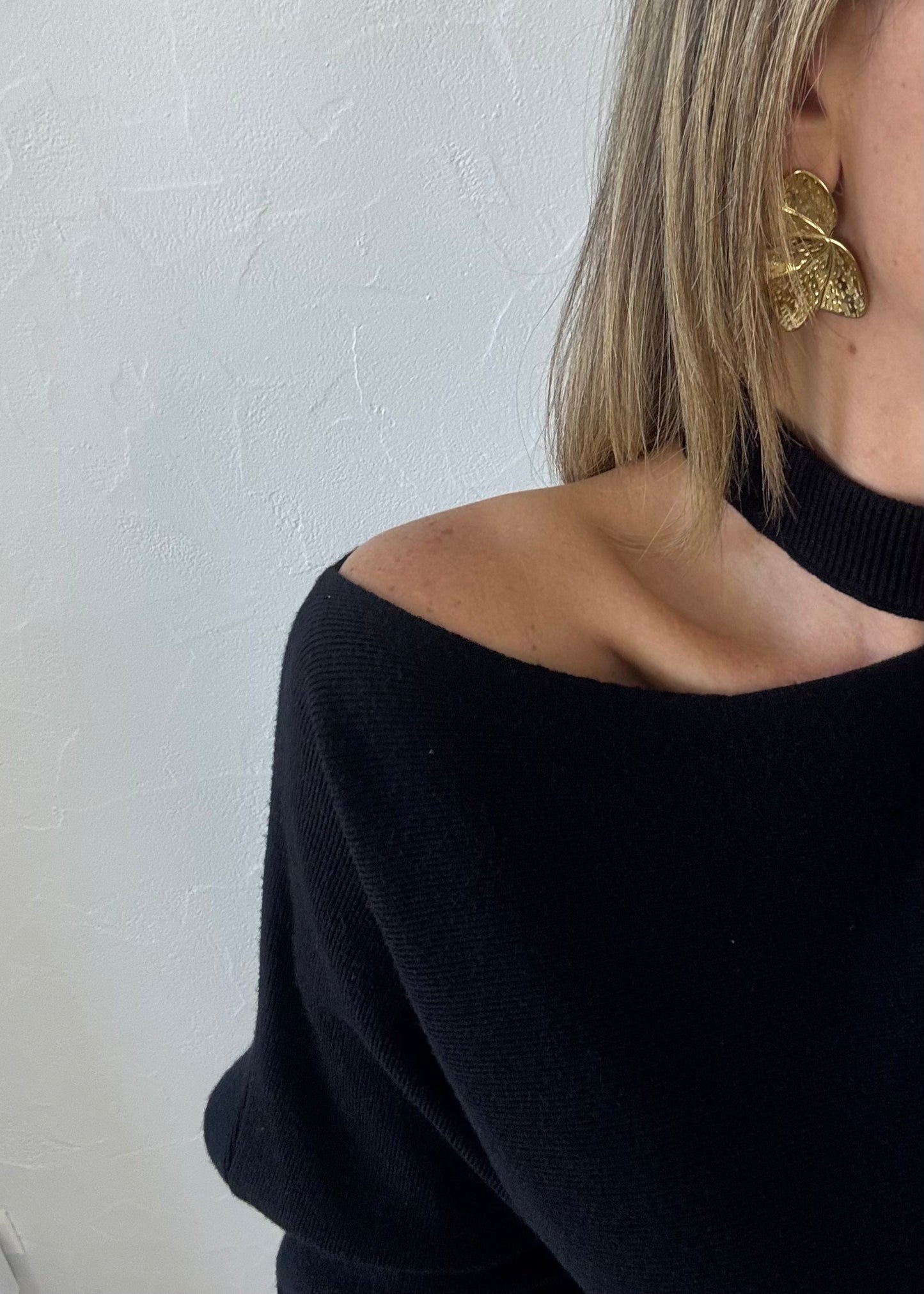 Pull VALENYSS Asymétrique Noir