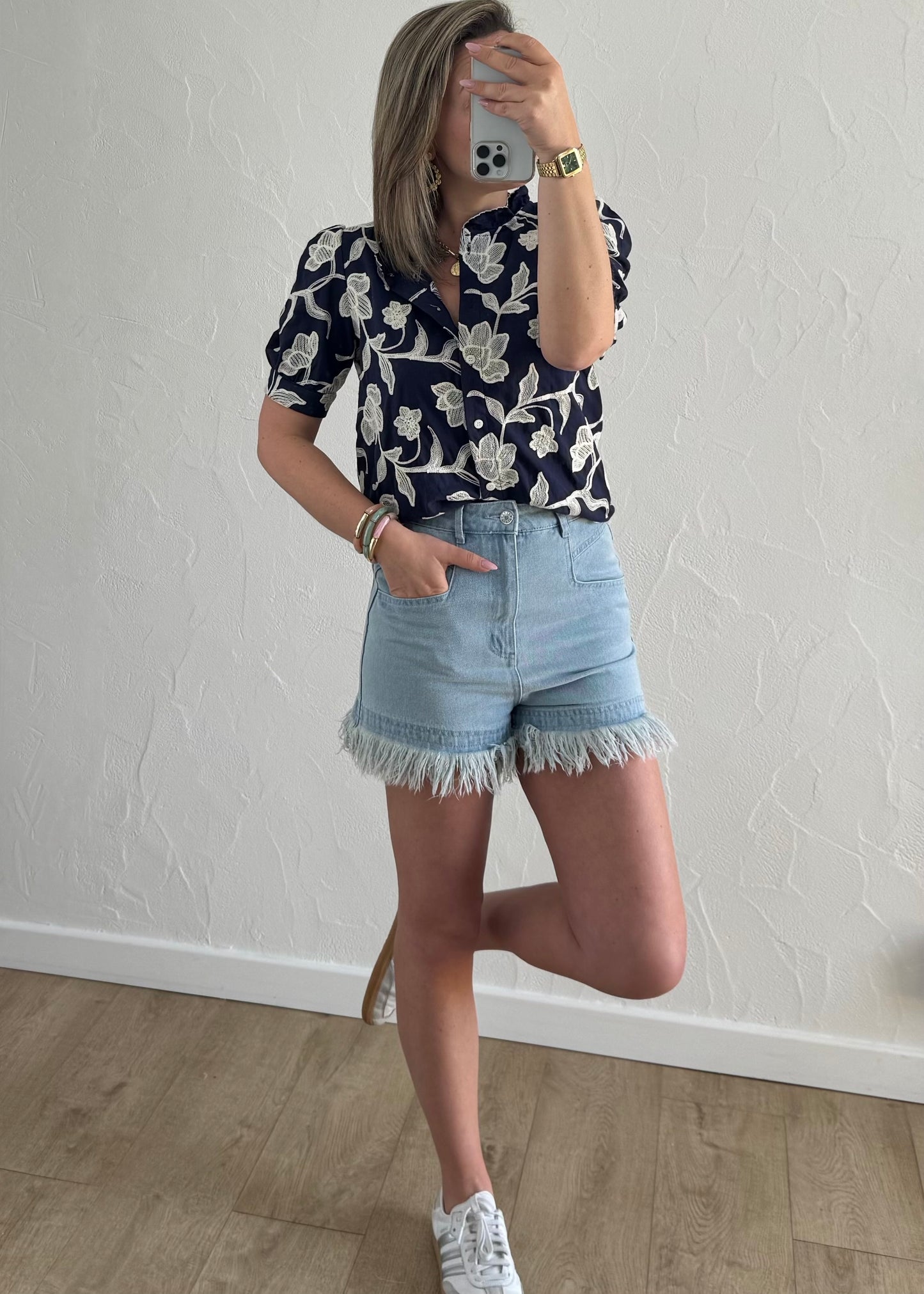 Chemisier Julia Bleu Marine