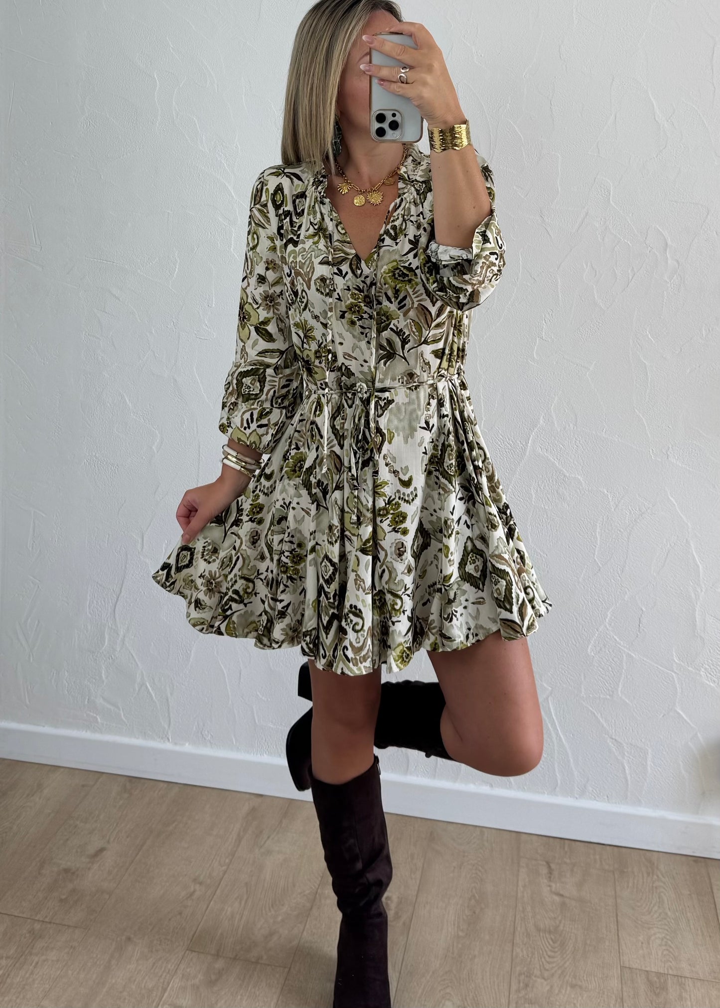 Robe LOANA Vert