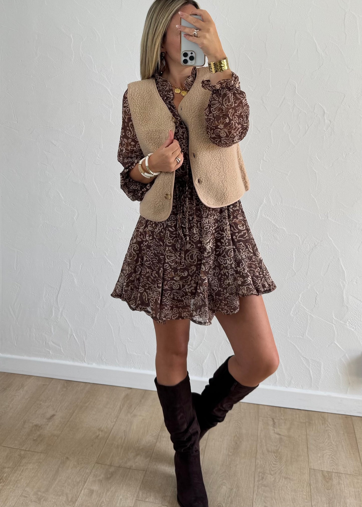 Robe LOANA Marron