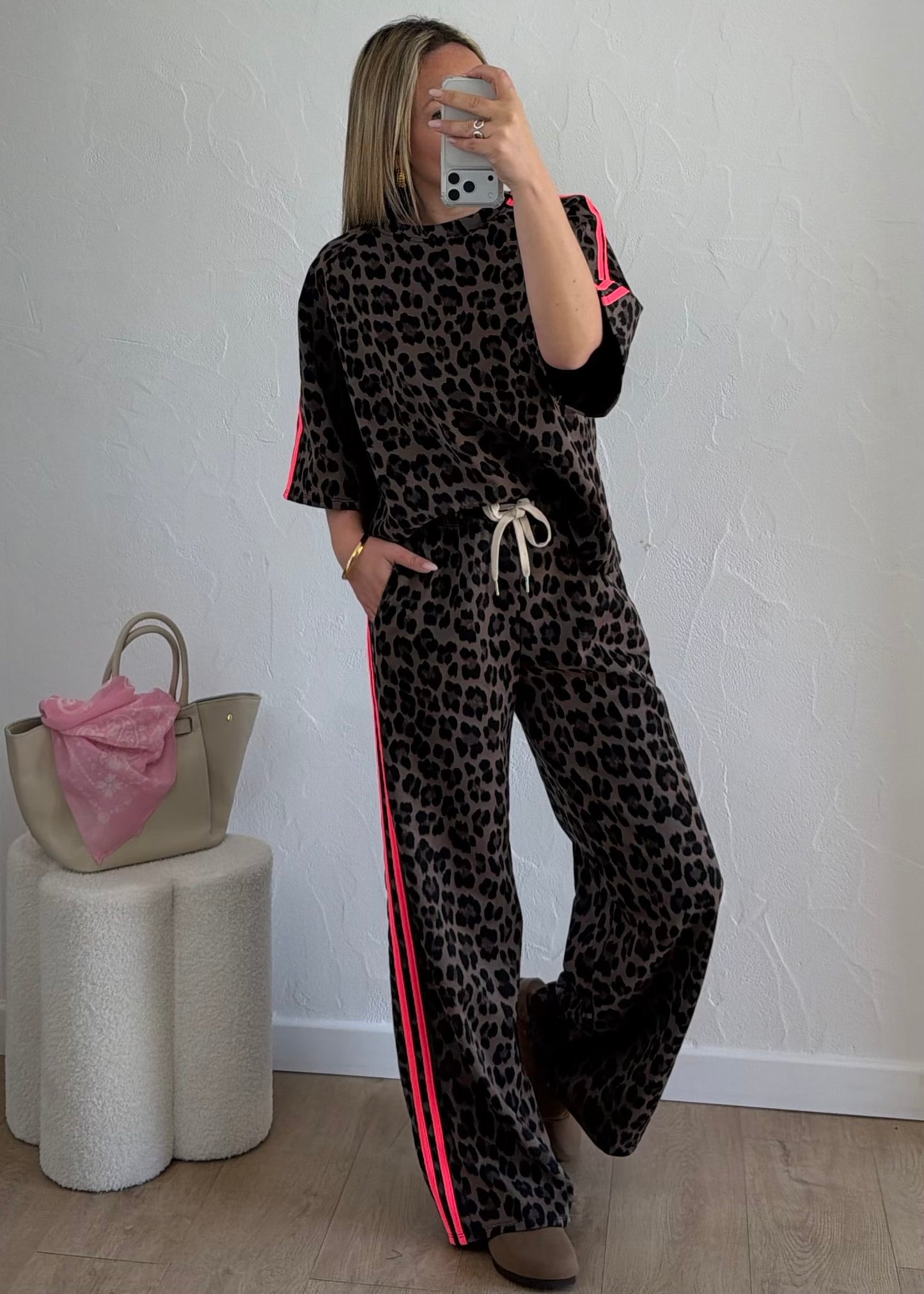 Haut LÉOPARD Fuschia