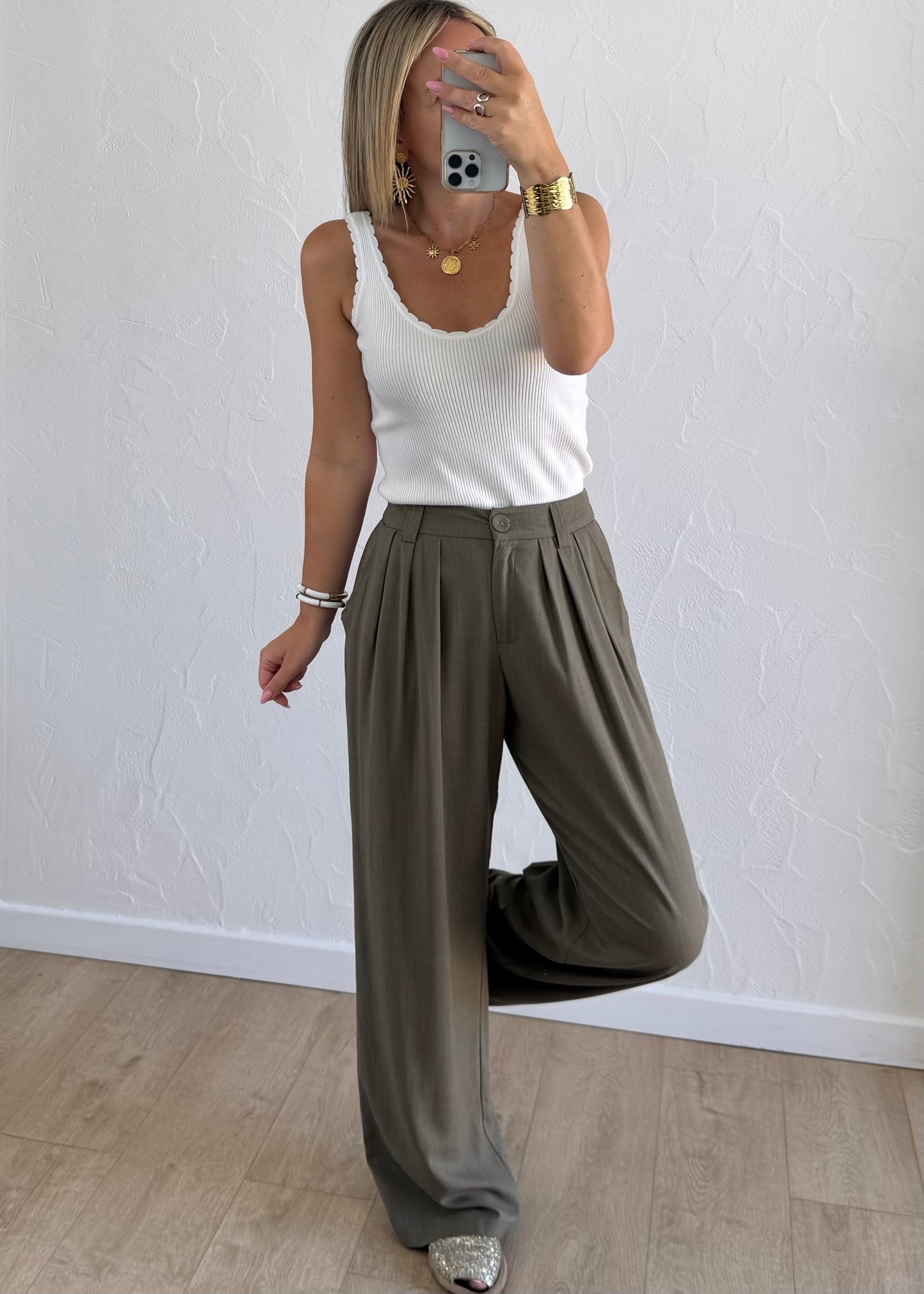 Pantalon Céline Kaki