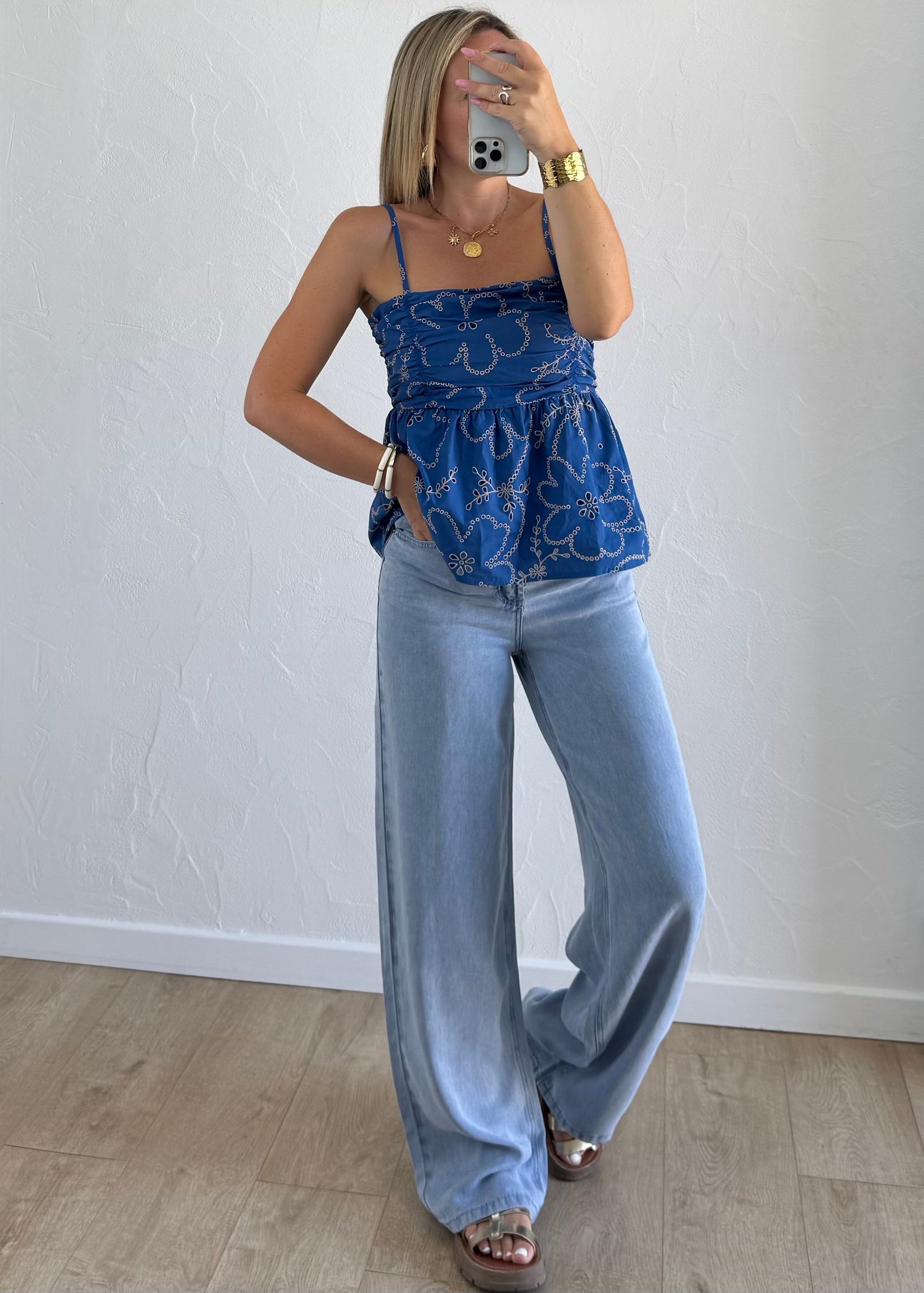 Haut POLKA Bleu