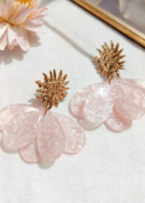 Boucles d’oreilles Rose