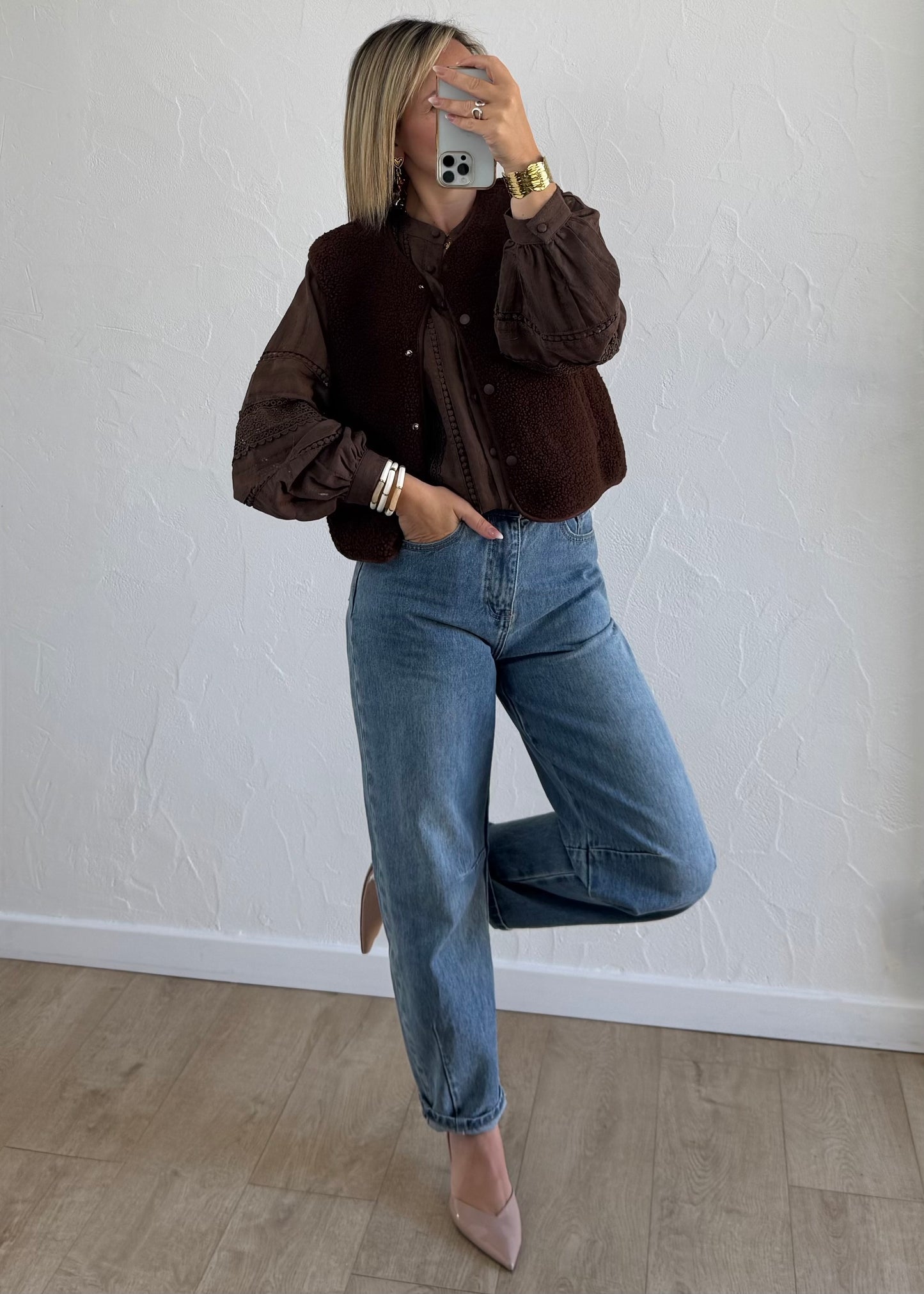 Veste LOUISE Chocolat