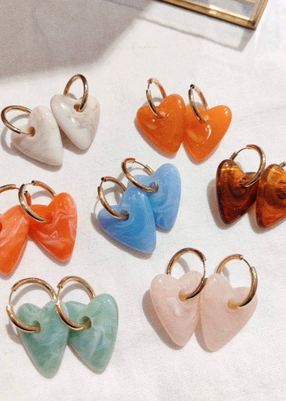 Boucles d’oreilles 🧡🩵