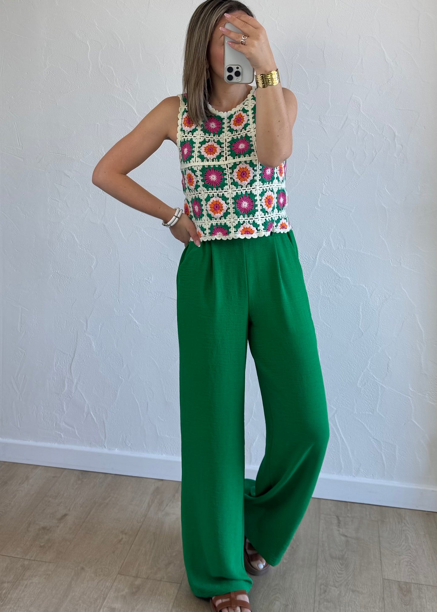 Pantalon Paula Vert