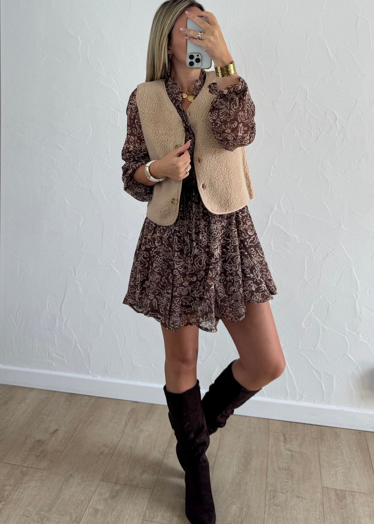 Robe LOANA Marron