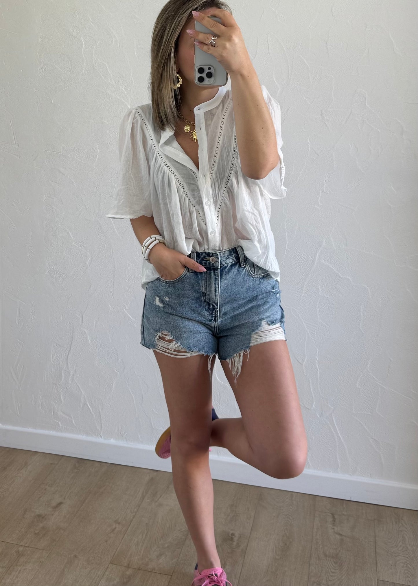 Chemisier Laurine Blanc