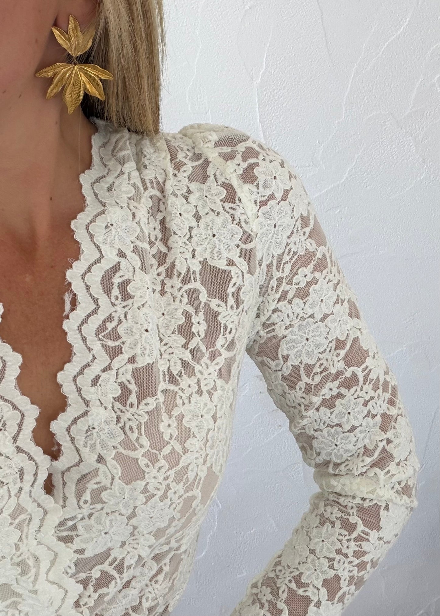 Body Lacy écru