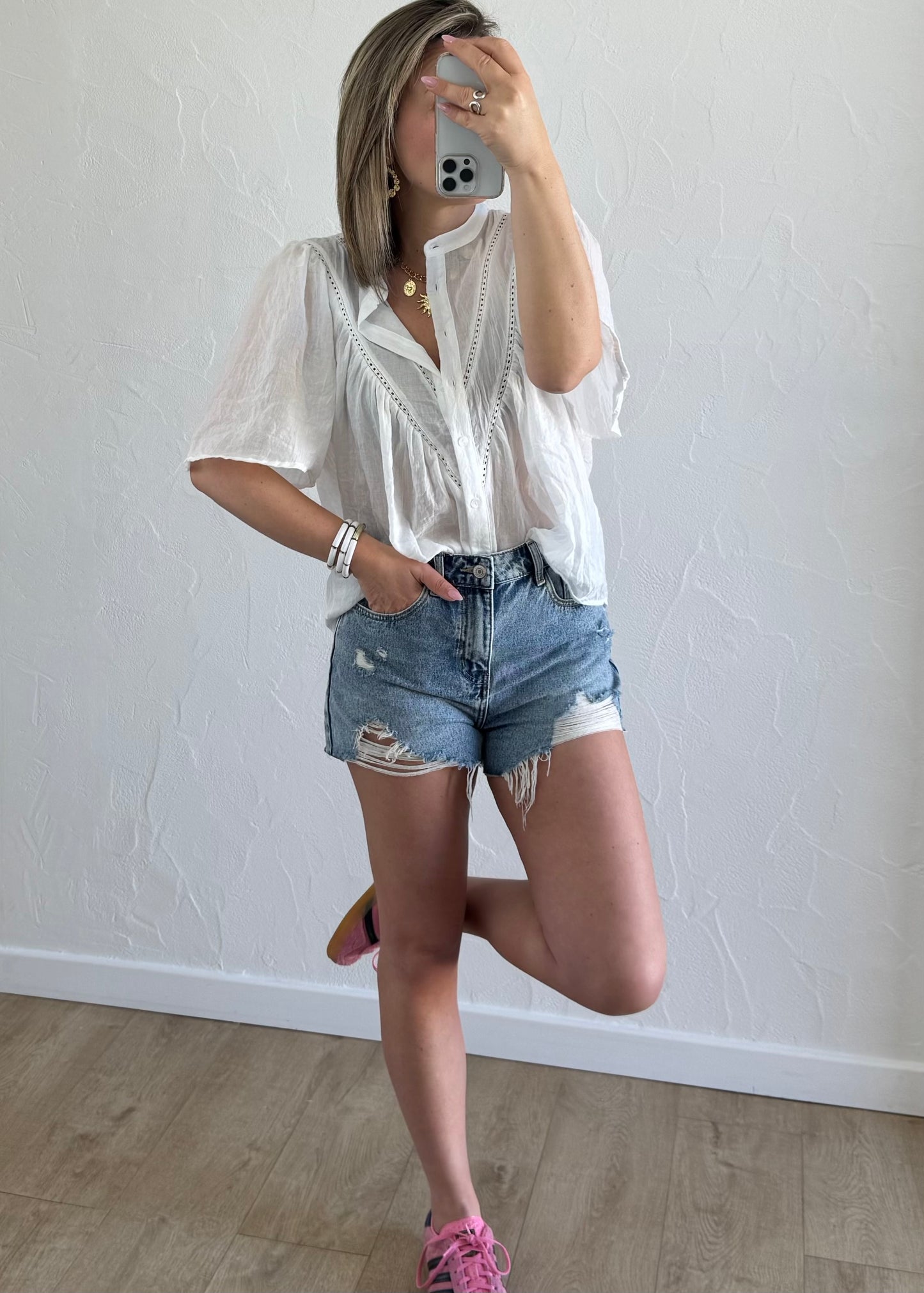 Chemisier Laurine Blanc