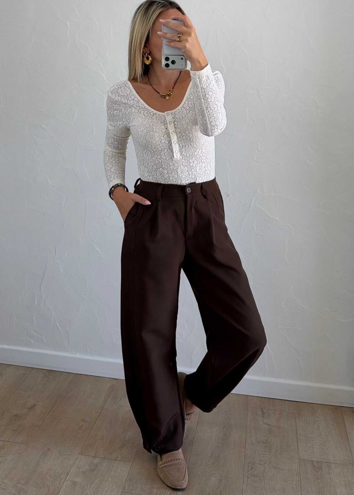 Pantalon Marek marron
