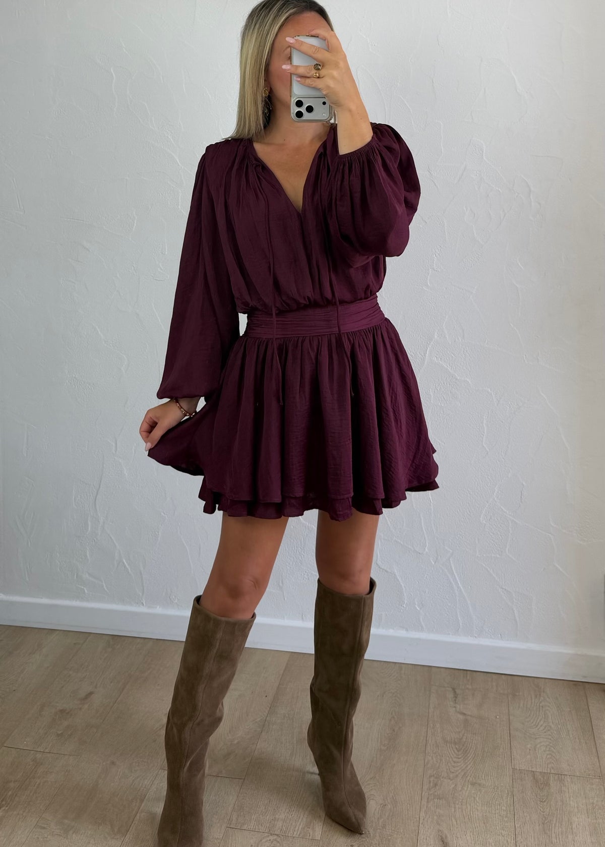 Robe Alexandra bordeaux