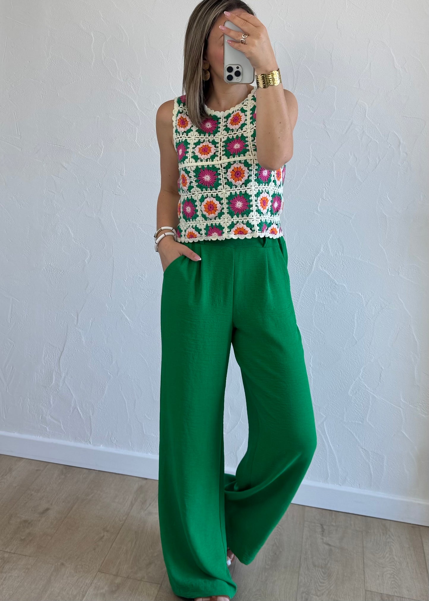 Pantalon Paula Vert