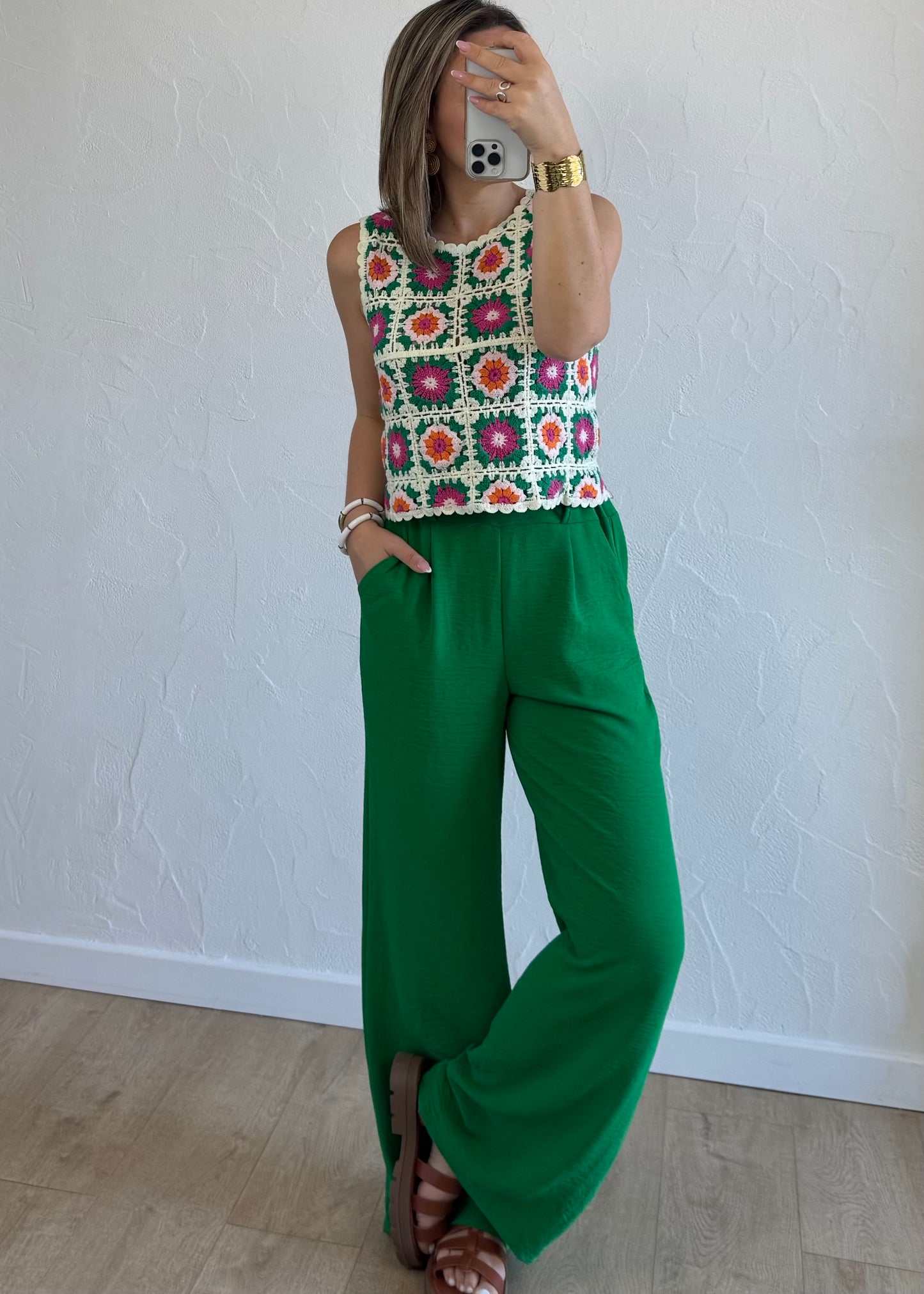 Pantalon Paula Vert