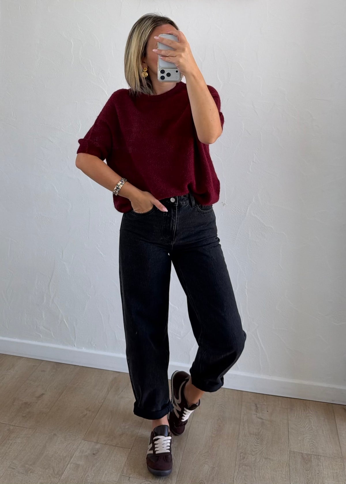 Pull Léna Bordeaux