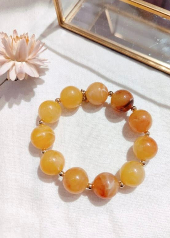 Bracelets Résine Jaune