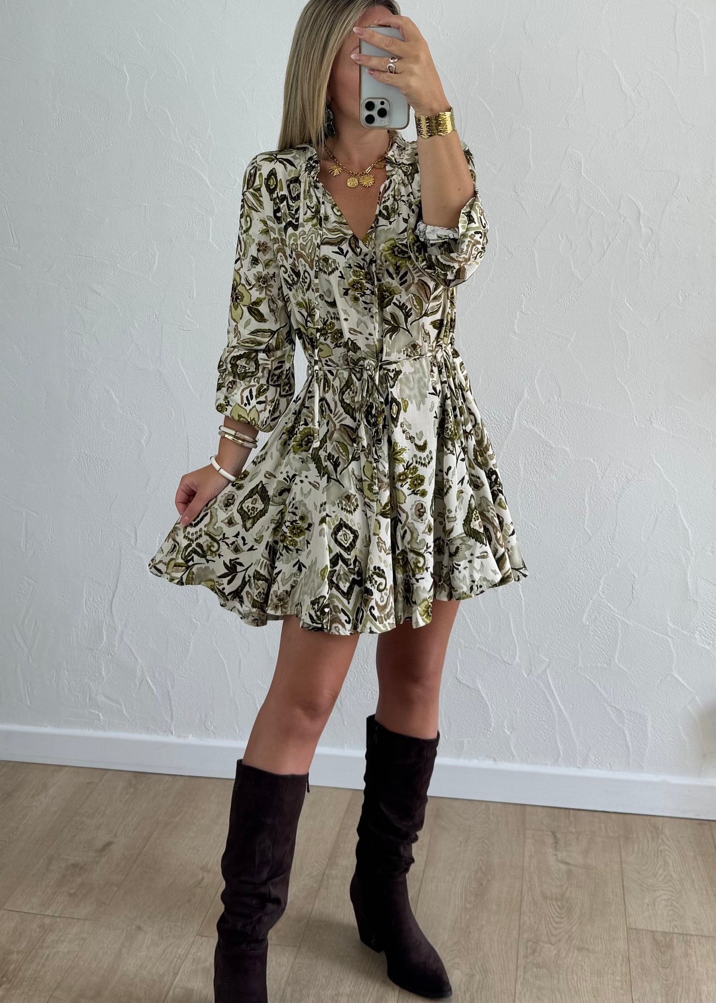 Robe LOANA Vert