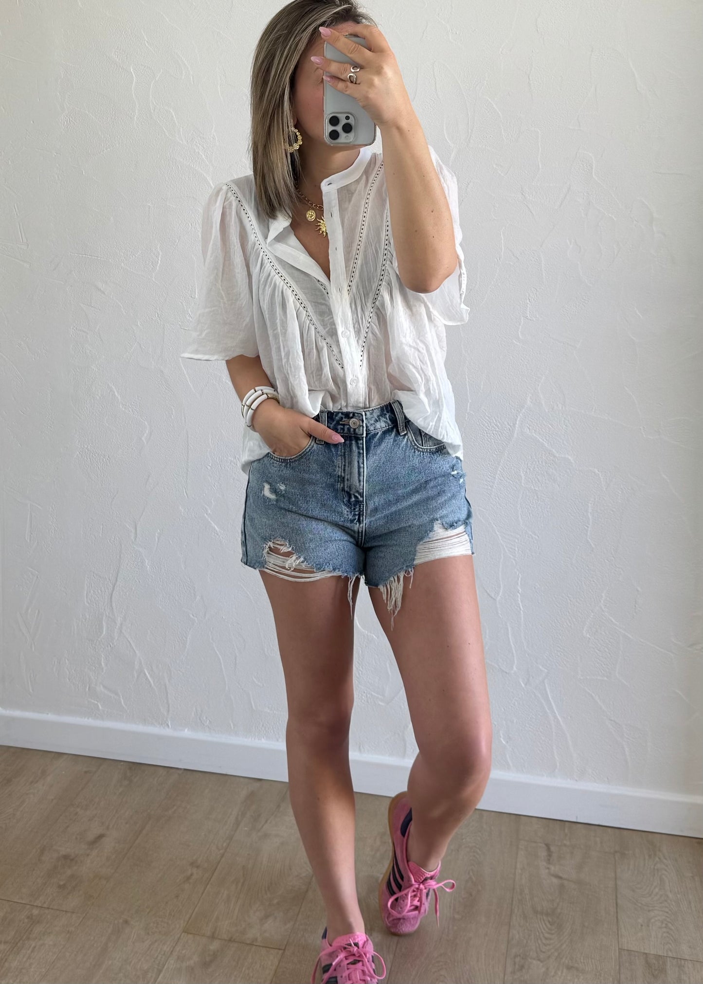 Chemisier Laurine Blanc