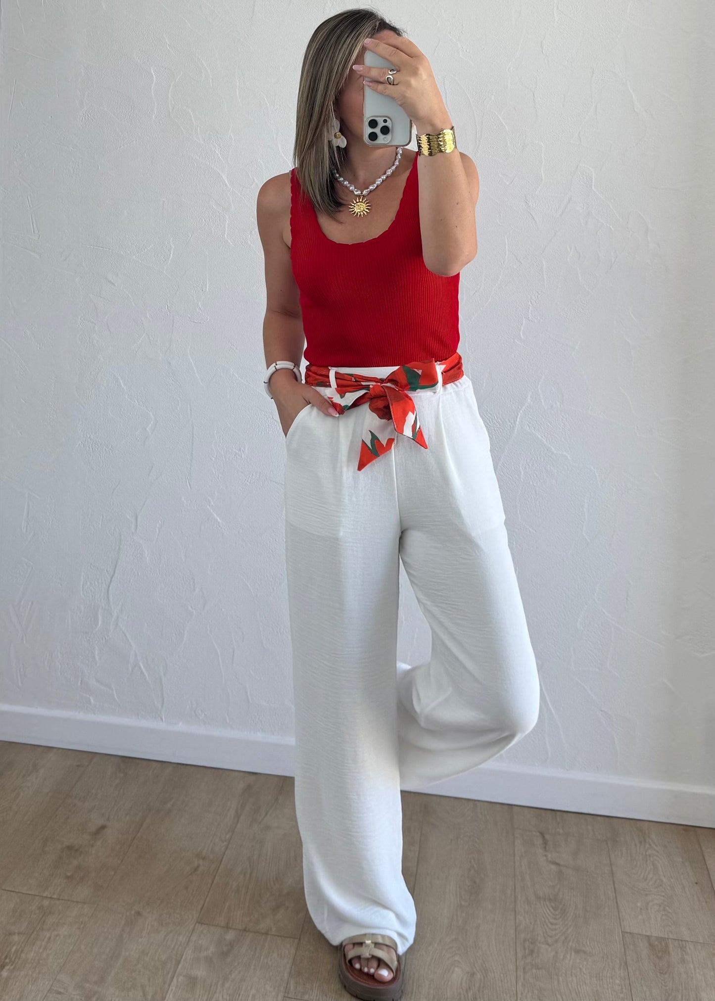 Pantalon Paula Blanc