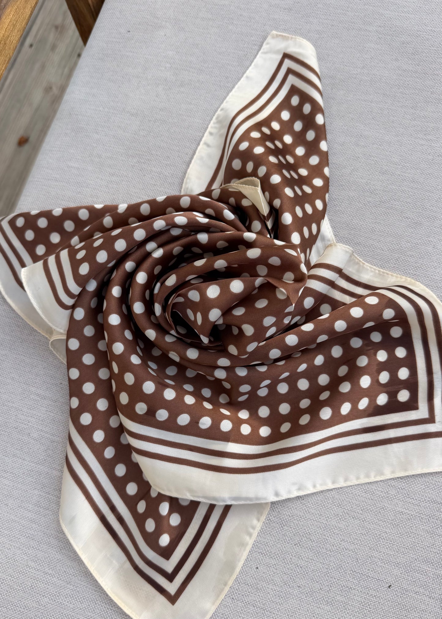 Foulard Pois Camel