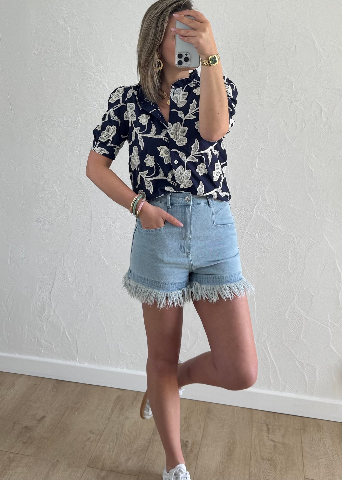 Chemisier Julia Bleu Marine
