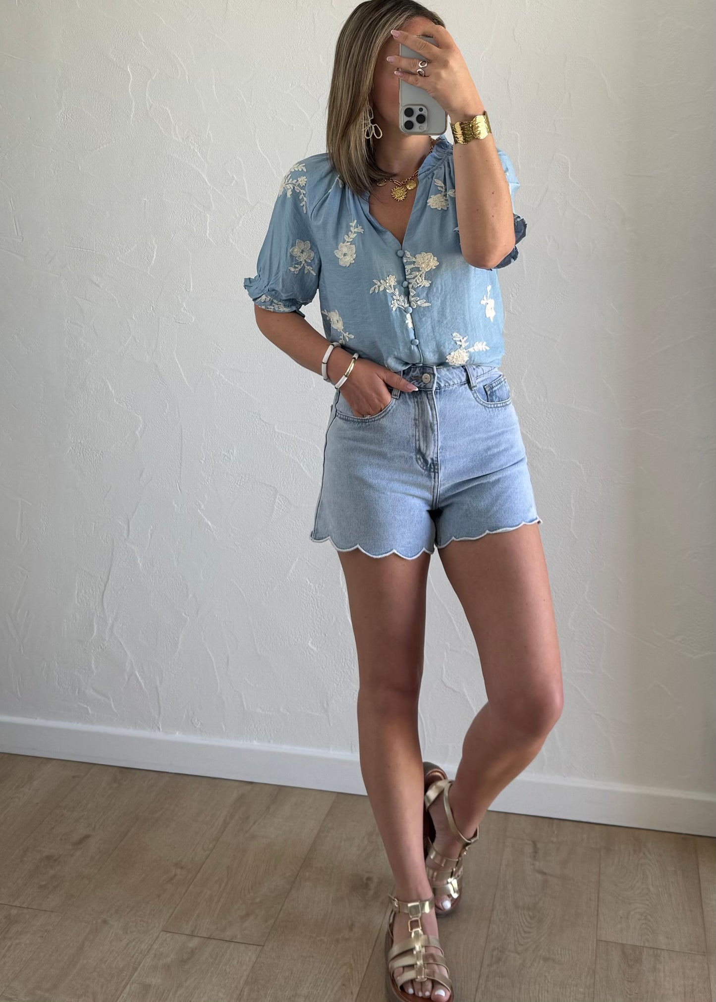 Chemisier Noelia Bleu