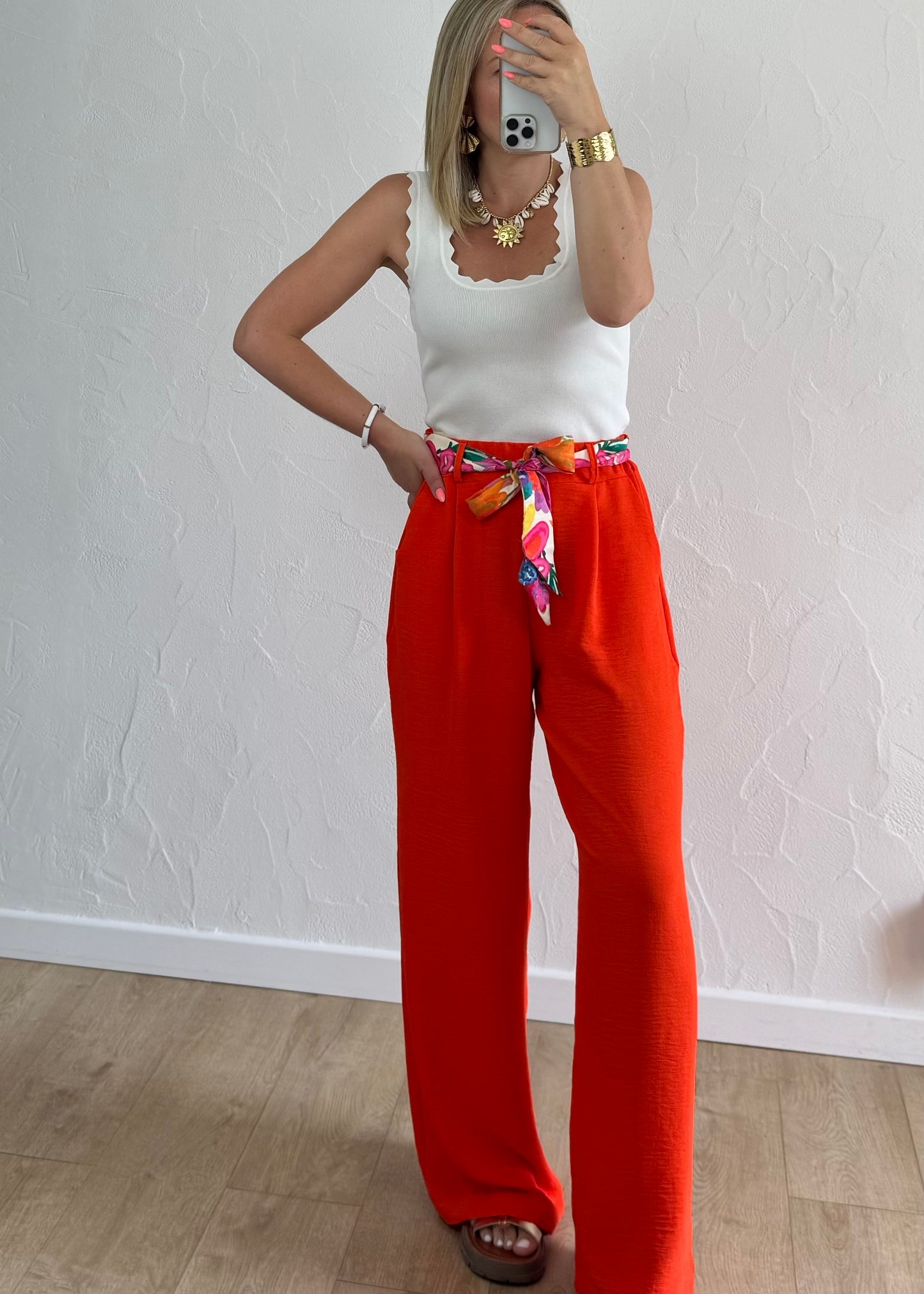 Pantalon Paula Orange
