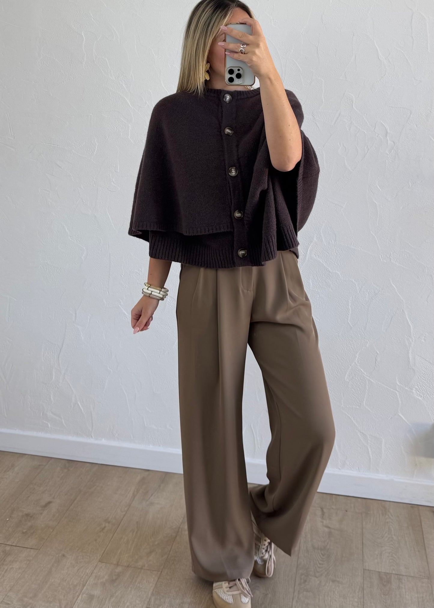 Poncho GARDÉNIA Marron