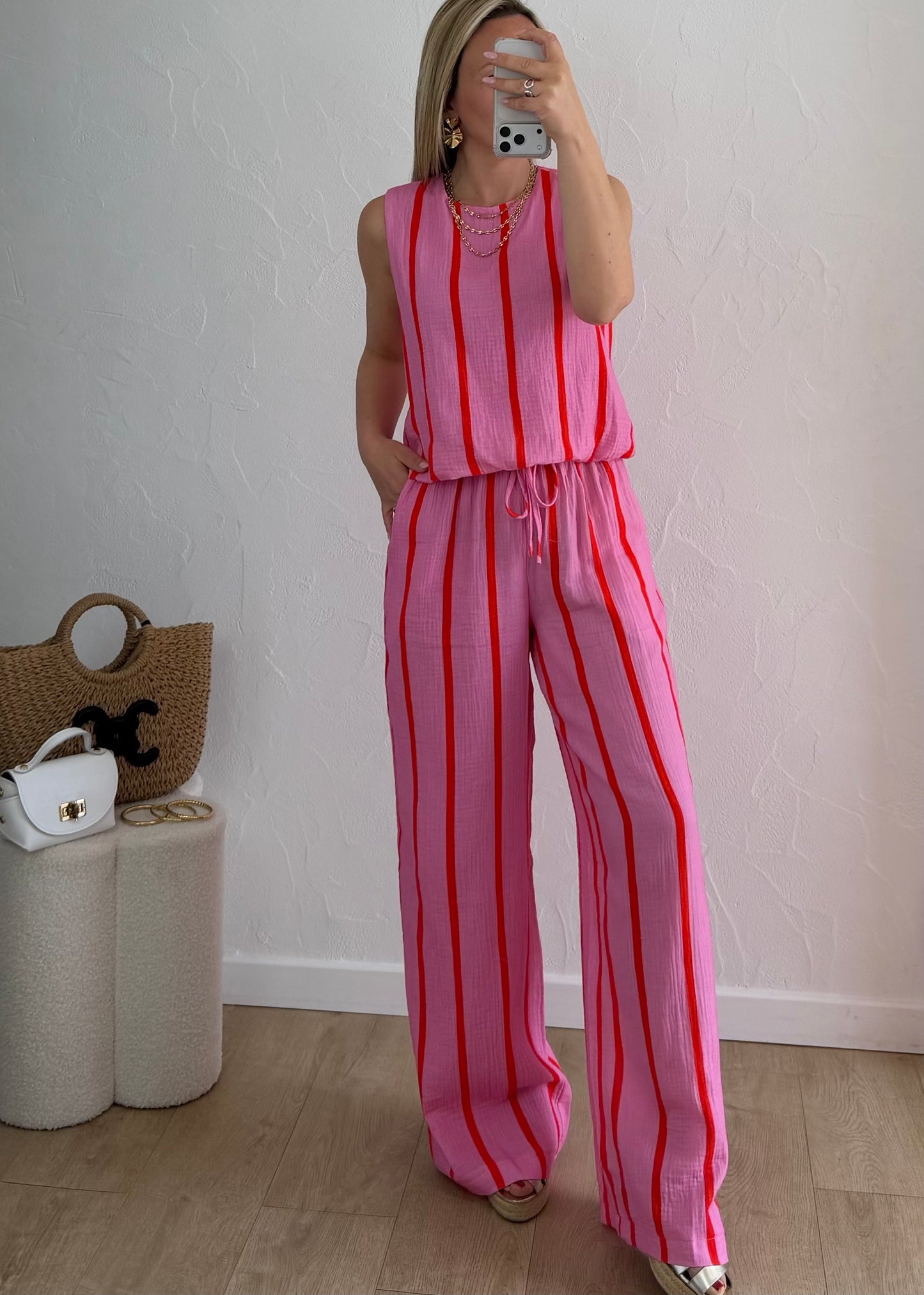Pantalon EVANIA Rose