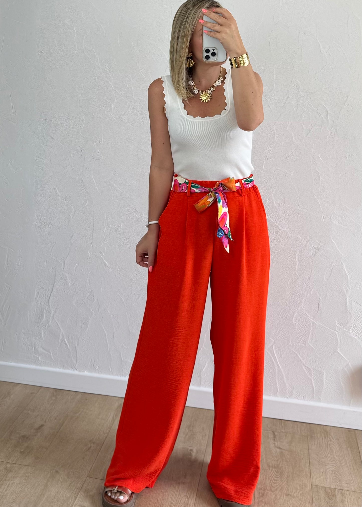 Pantalon Paula Orange