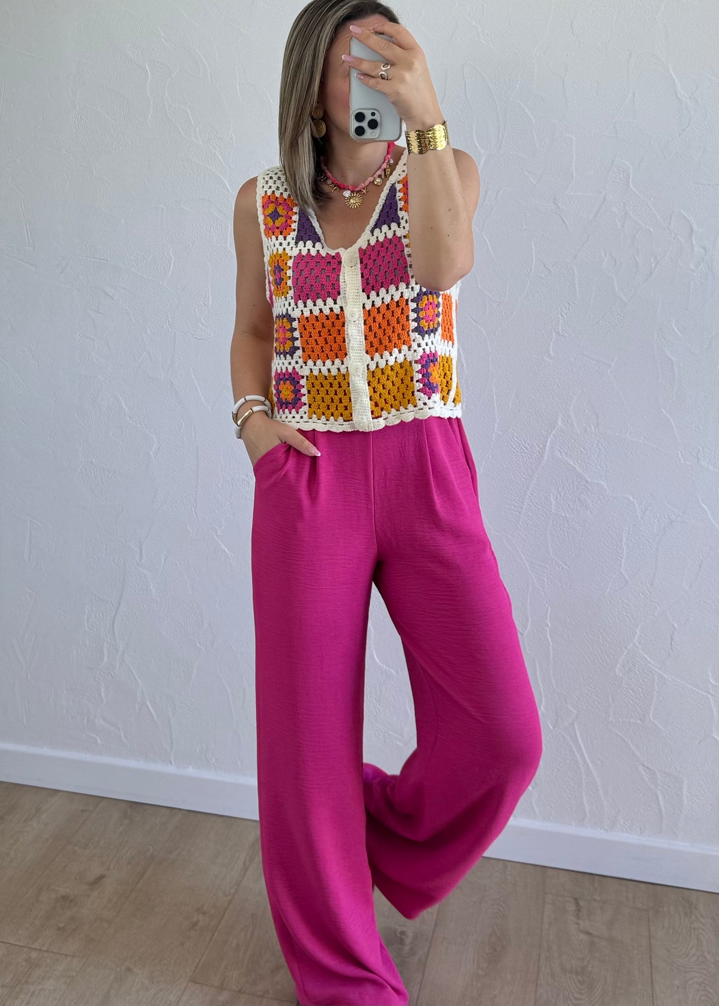 Pantalon Paula Rose