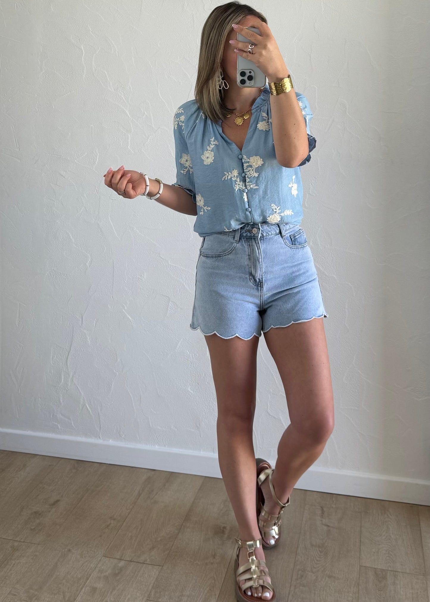 Chemisier Noelia Bleu